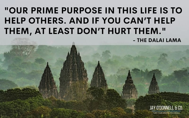 The Dalai Lama quote life meaning purpose goals