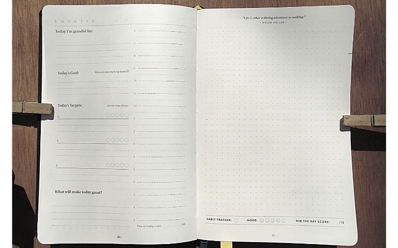 Daily Planning Pages Best Self Journal